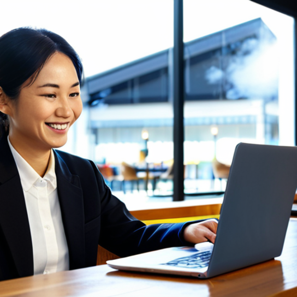 전산세무회계 직무에서 필요한 소프트웨어 - **Prompt 1: The Freedom of Cloud Accounting**
    A professional Japanese woman in her early 30s, dr...