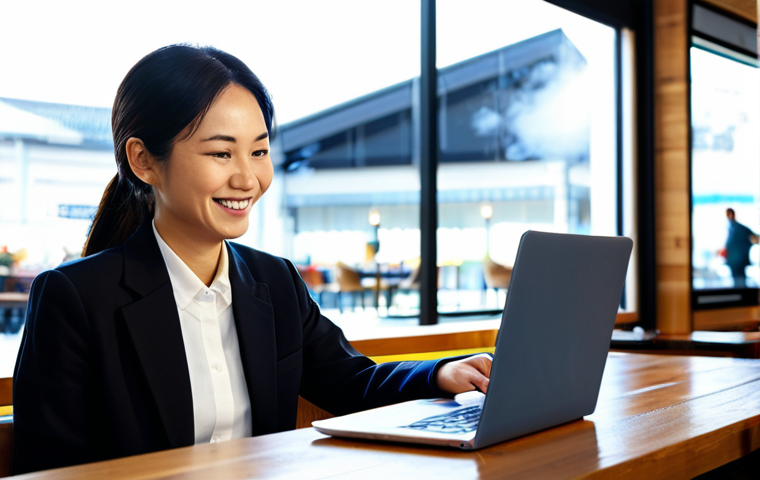전산세무회계 직무에서 필요한 소프트웨어 - **Prompt 1: The Freedom of Cloud Accounting**
    A professional Japanese woman in her early 30s, dr...